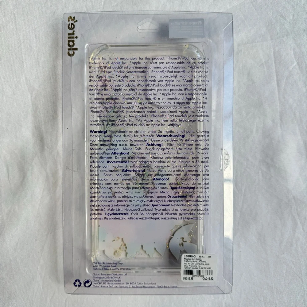 Clear Glitter Floral Phone Case For IPhone 12 Pro Max
